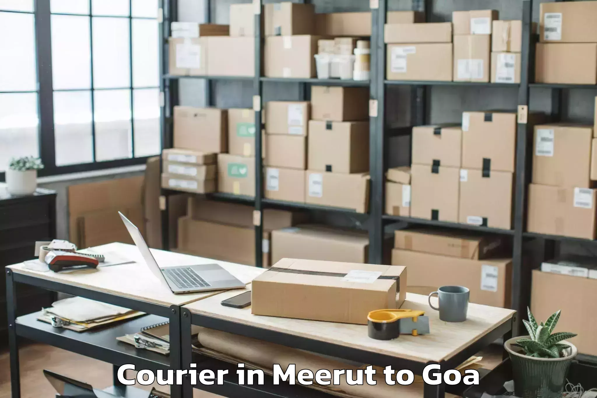 Book Your Meerut to Bandora Courier Today